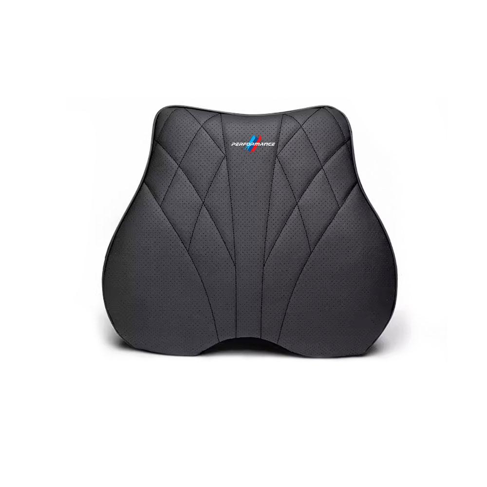 AZXN6 Car Memory Foam Headrest Neck Pillow Lumbar Waist Cushion Accessories For BMW M Performance E39 F20 E36 G30 G20 X5 Auto Interior