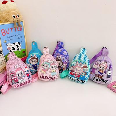 Школьная сумка Labubu Детская сумка Любовь Мультяшная Нагрудная сумка Мешочек для мелочи Одноплечевая Наплечная KTY