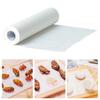 1 рулон двухсторонней бумаги для выпечки, маслопоглощающая, белая, для гриля, для пара, для готовки, рулонная бумага