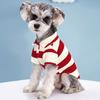 Жилет для домашних животных, полосатая футболка для собак контрастного цвета, мягкая дышащая летняя одежда для собак для бишон-пуделя, чихуахуа