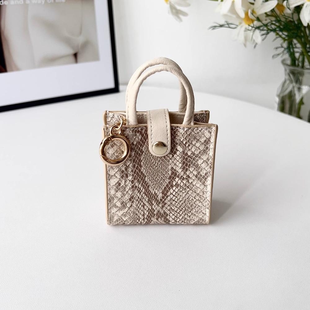 Бренд тренда легкой роскоши Сумка-кроссбоди на шнурке-змейке Кожаный чехол для беспроводных Bluetooth-наушников для Airpods 4 3 2 1 Pro 1 2 Ударопрочный чехол