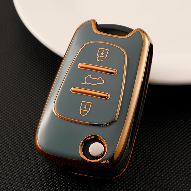 TPU Car Key Case Cover Shell Fob Keychain For KIA Sportage Rio 3 Soul Optima Ceed Pro K5 K2 Pride For Hyundai I30 Ix20 Ix25 Ix35 Elantra Accent