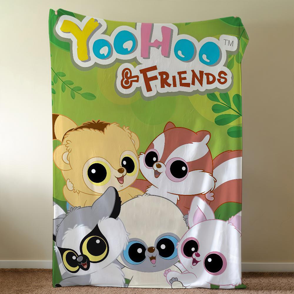 Мультяшное одеяло Y-YooHooS и F-Friends Мягкое Теплое Пушистое Плед Супер Детские Игрушки Кровать Диван Автомобиль Колыбель