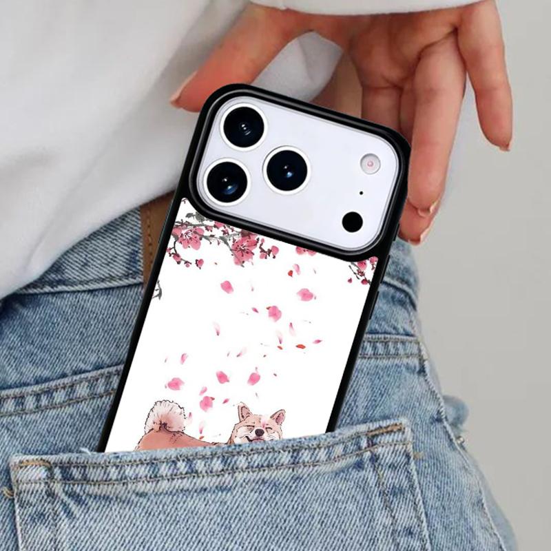 Чехол для телефона с изображением собаки Сиба-ину для iPhone 16e 15 14 13 12 17 Pro Max Plus Air 17pro Чехол Coque