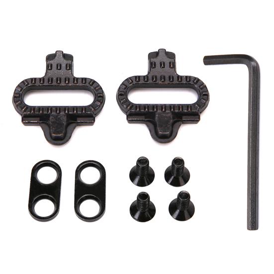 1 Set Bicycle Cycling Shoes Pedal Cleat with Hex Wrench MTB Mountain Road Bike Self-locking Pedal Cleats Replacement Bike Accessories