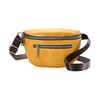 Fashion Shoulder Bag Casual Lightweight Half Moon Belt Bag Travel Chest Bag Crossbody Handbag for Teen Girls Women Yellow