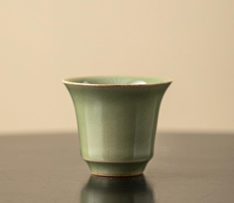 Сине-белый набор чашек для чая гунфу | Чашки из дехуаского фарфора ручной работы - Ароматная/дегустационная чашка | Индивидуальные чашки для дегустации чая