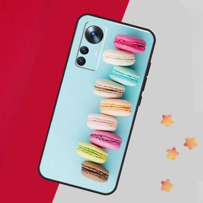 Dessert Ice Cream Macaron Food Case For Xiaomi 13T Pro 12T 11T 12 14 13 Lite 12X POCO F5 X3 X5 Pro X4 F4 M5 M5s F3 Cover