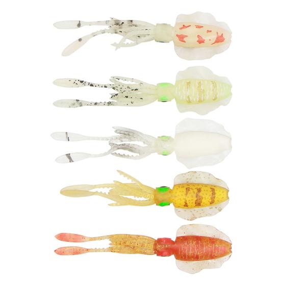 Artificial Squid Cuttlefish Shape Night Fishing Soft Lure