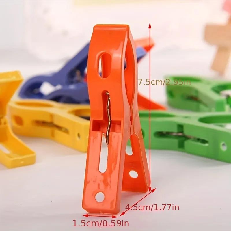 8/16/32pcs Large Clothespins Clothing Organizing Clips Drying Windproof Clips for Securing Laundry Storage Clothes Pins Set