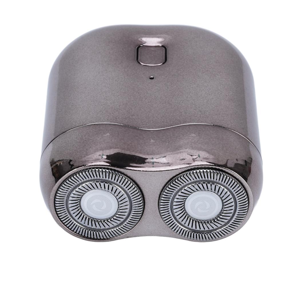 Электрический триммер для бороды для мужчин Алюминиевый с двойными лезвиями Магнитный Перезаряжаемый Портативный триммер для бороды