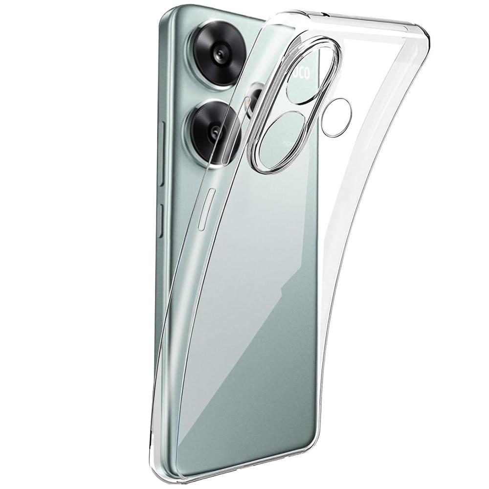 Ультратонкий Мягкий Силиконовый Чехол Для Xiaomi Poco F6 F5 F4 F3 X6 X5 X4 X3 M6 M5 M4 Pro GT 4G 5G Прозрачный Прозрачный Задний Корпус