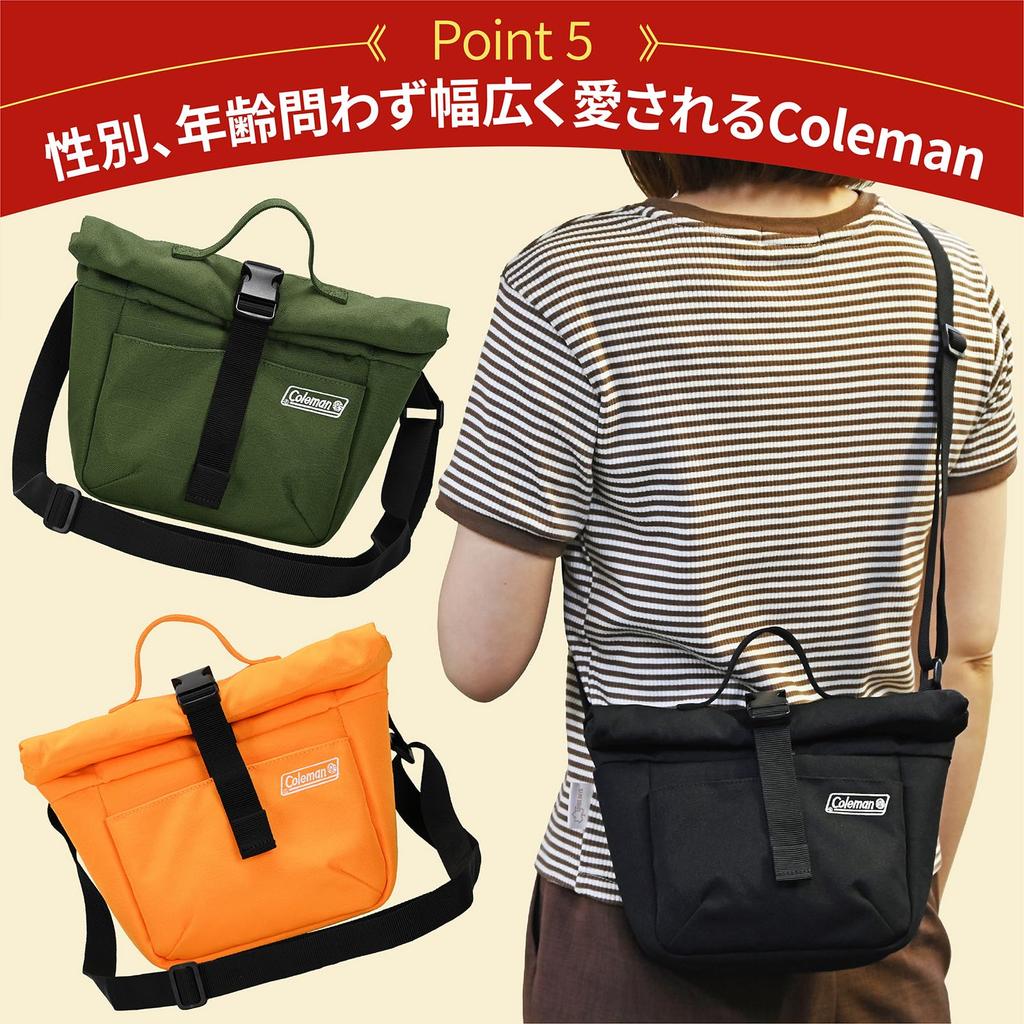 Etsumi & Coleman Camera Bag, Shoulder Bag, Coleman Roll Bag, Small, Compact and Lightweight, Men's and Women's, Gray, VCO-8788