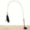 Interactive Cat Toy Handfree Cat Stick Playing Kitten Playing Teaser Wand Toy Suction Cup Feather Cat Wand Pet Supplies