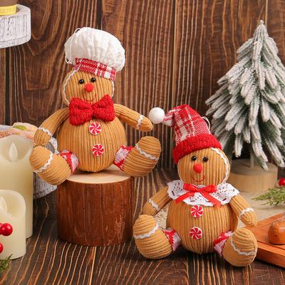 Рождественский пряничный человечек, кукла, рождественская елка, подвесное украшение, подвески, детский новогодний подарок, рождественское украшение для дома Navidad