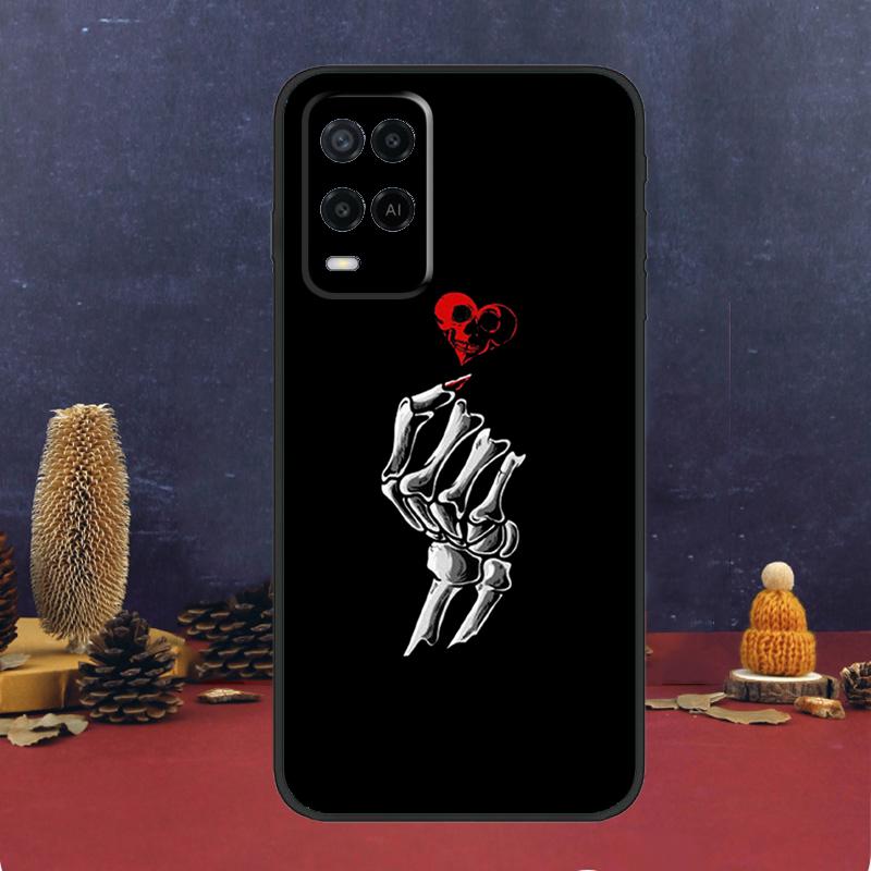 Aesthetics Skeleton Case For OPPO A54 A74 A94 A98 A78 A79 A16 A76 A96 A5 A9 A17 A77 A15 A52 A72 A53 A57S Cover
