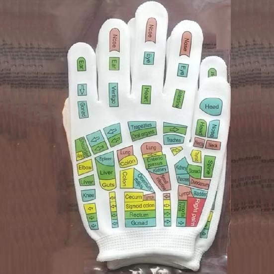Acupressure Socks And Gloves Tool Set Foot Massage Socks for Foot Pain Relief Comfortable Design Relieve Fatigue with Printed Pressure Points