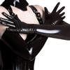 Black Club Leather Cosplay Hip-pop Accessory Faux Sexy Adult Long Latex Gloves Fetish