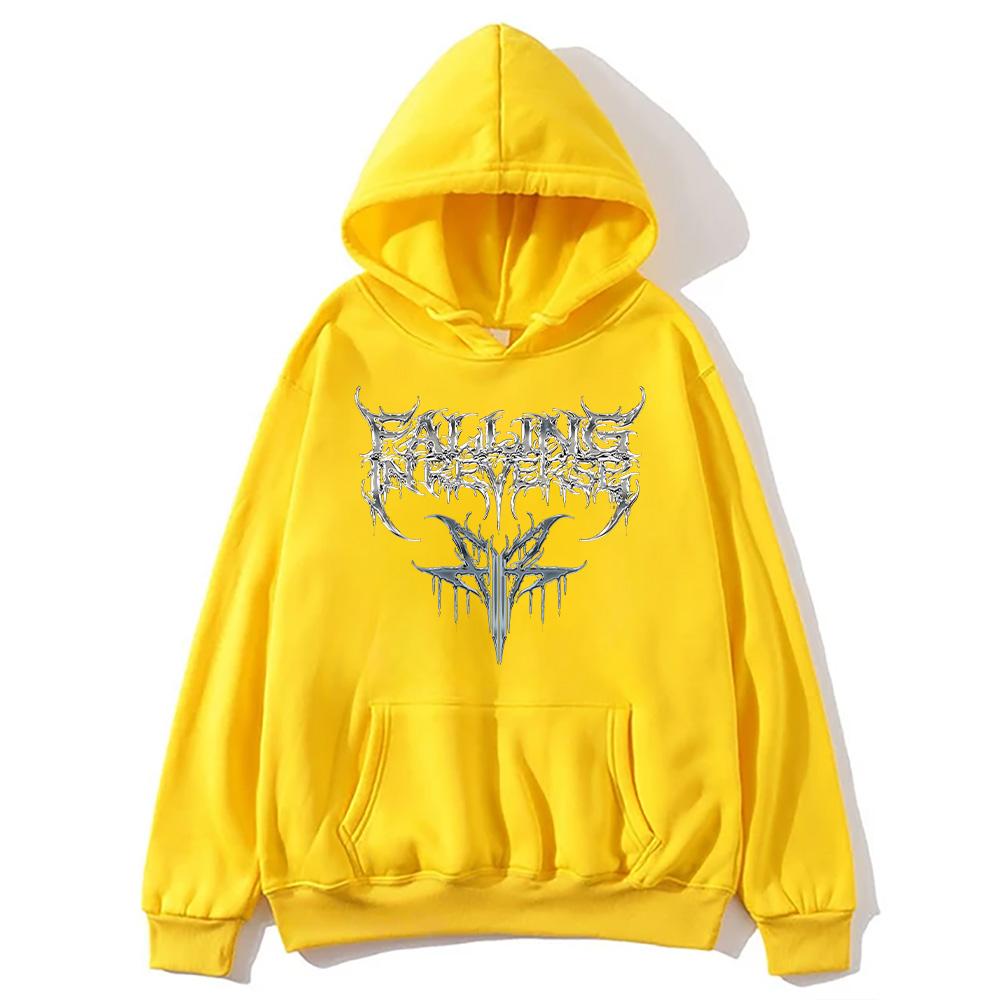 Худи Falling in Reverse Винтаж Винтаж Хип-хоп Универсальные Толстовки Музыка Мода Эстетичные Пуловеры Унисекс