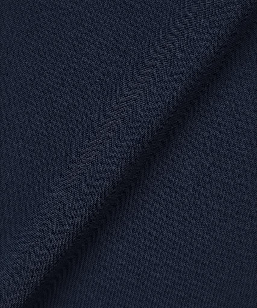 PANICALE Shoulder Patch Round Cotton T-Shirt [Navy]