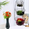 Three Tier Hanging Fruit Basket 3 Flowers Storage Rack for Dining Room Birthday Presents