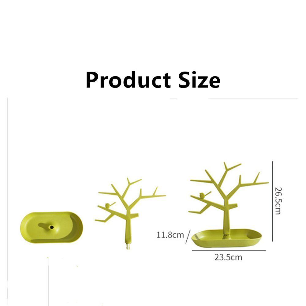 Креативная стойка для хранения ключей, АБС-пластик, Дерево с птицами, Держатель для ключей, Стойка для украшений, Креативные украшения для гостиной, Органайзер для стола