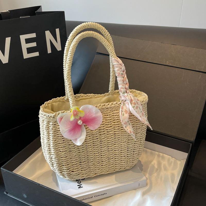 Bohemian Holiday Braided Bag Women's Summer Fashion Hand-held Braided Bag Fairy Beach Bag