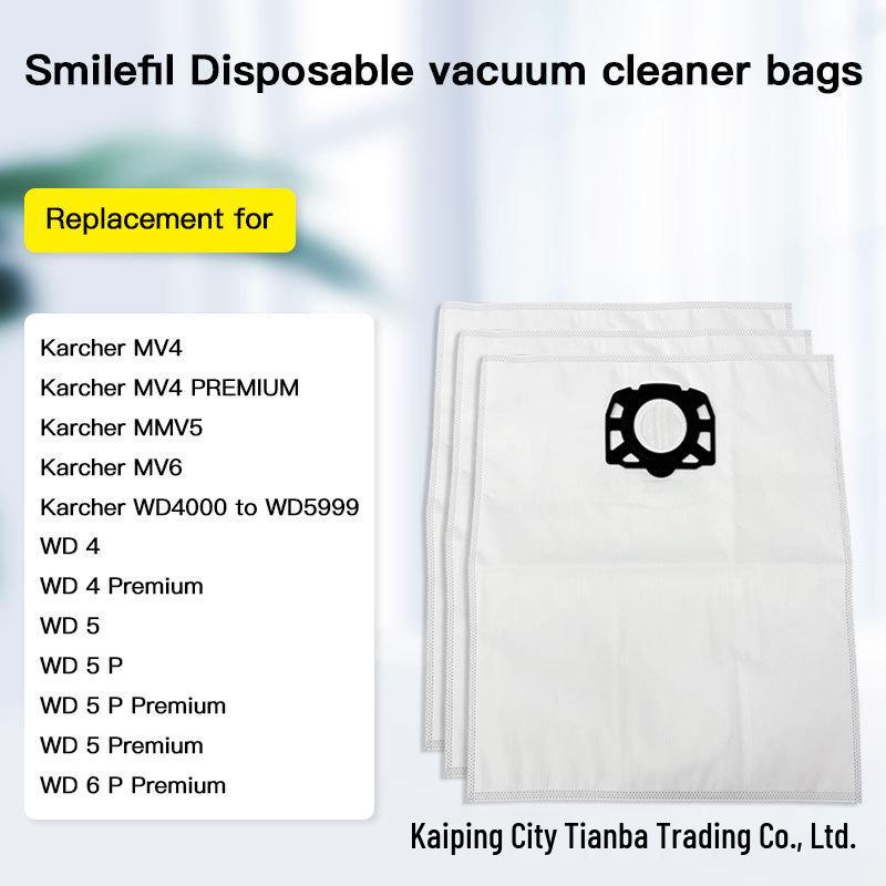 Универсальные пылесборники для пылесосов Karcher и Festool - Нетканый материал, Полный комплект