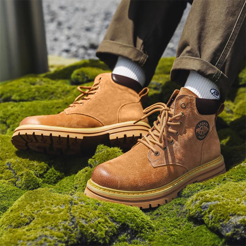 Универсальные мужские ботинки из кожи, удобные универсальные ботинки, мужские зимние ботинки до щиколотки, легкие низкие ботинки, мужские зимние повседневные ботинки до щиколотки