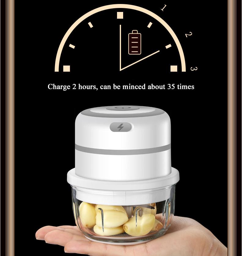 300 мл портативная USB-зарядка мясорубка измельчитель овощей давилка для чеснока измельчитель кухонные инструменты электрический кухонный измельчитель продуктов