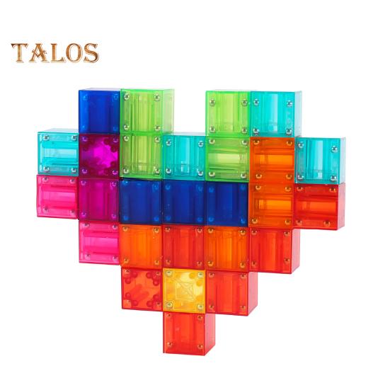 32 шт. Магнитный кубик-конструктор, игрушка для развития мелкой моторики, дошкольное обучение, образовательный красочный кубик-конструктор, игрушка STEM для малышей, мальчиков и девочек, подарок