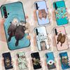 Милый мультяшный выдра Для Huawei Nova 10 9 SE 5T 12s 12i 11i Y91 Y90 Y60 Y70 Y72 Y61 P20 P40 P30 Lite P60 Pro Чехол