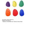 6Pcs/Set Kids Silicone Sensory Stone Toy Textured Worry Stone Concentration Aid Anxiety Stress Relieving