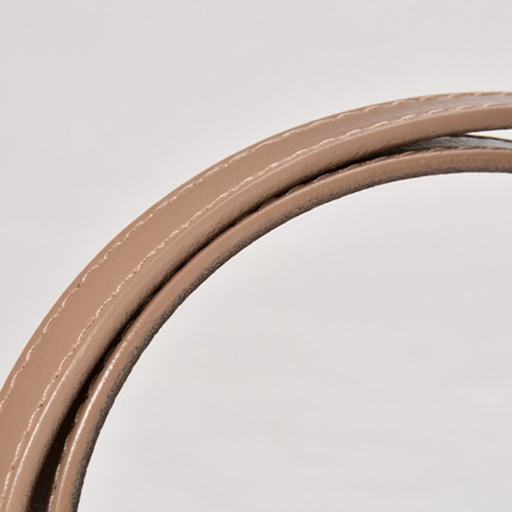 Versatile Thin Waistband Metal Alloy Buckle Waist Strap Casual Cowhide Belt For Women Girls