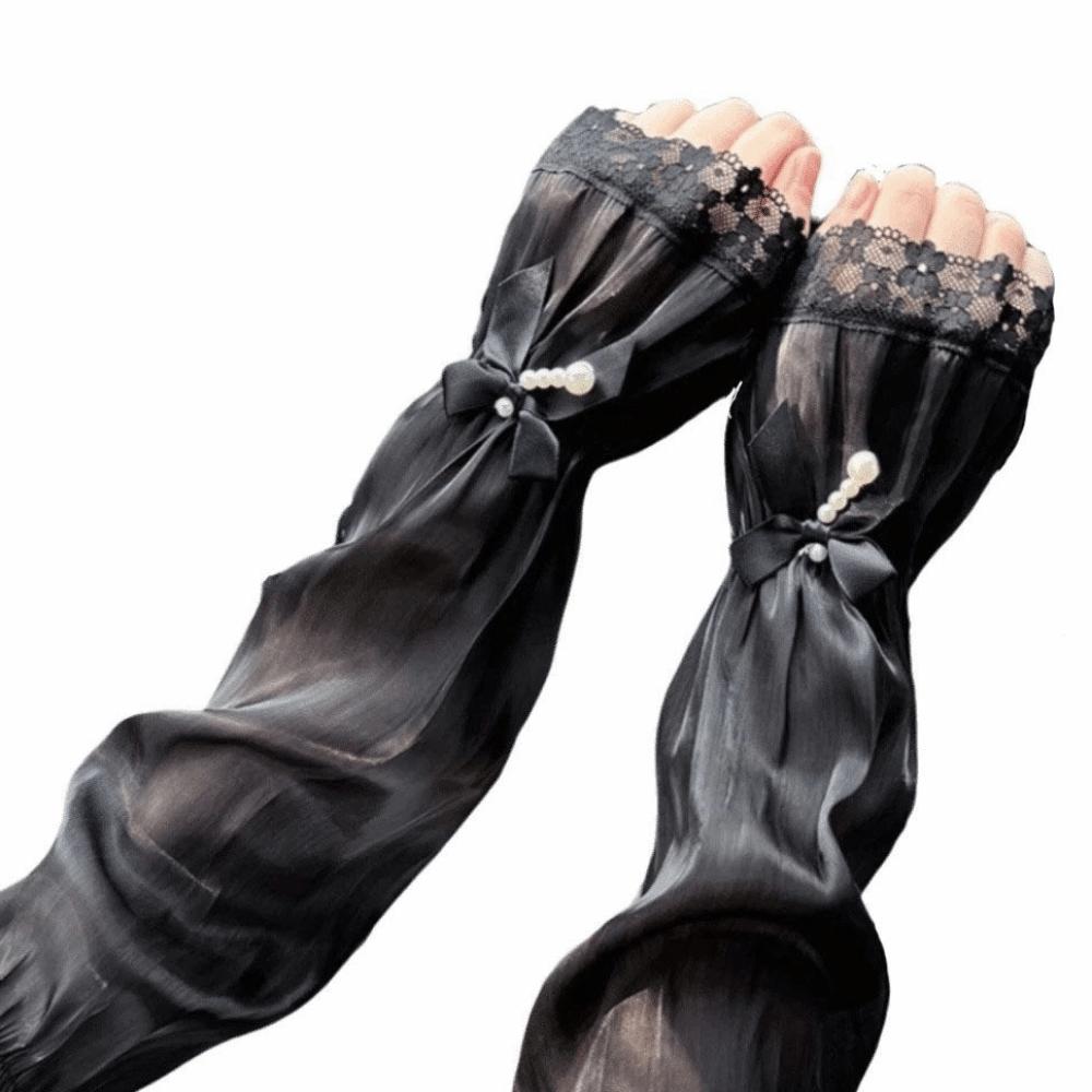 Breathable Sun Protection Sleeves Long Sleeves Arm Sun Sleeves Cooling Lace Arm Cover Cycling