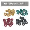 Мини-полировальный круг T-типа, 40 шт., с ручкой, полировальный круг из нейлонового волокна, многофункциональный шлифовальный круг