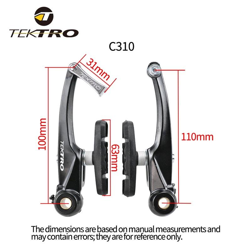 TEKTRO V-образный тормоз C310 MTB Велосипедный тормоз Велосипед для отдыха Тормозной суппорт BMX Тормоза Трение Велосипедные суппорты Тормоз Велосипедные запчасти