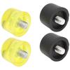 2 Set Rubber Striking Head Hammer Replacement Tips Set Mallet Accessories Yellow BlackDia 40mm