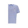Polo Ralph Lauren Ss24 Логотип Мультяшный Узор Полосатый Принт Рубашка Поло с Коротким Рукавом Мужские Рубашки Поло Синий 710941863-001