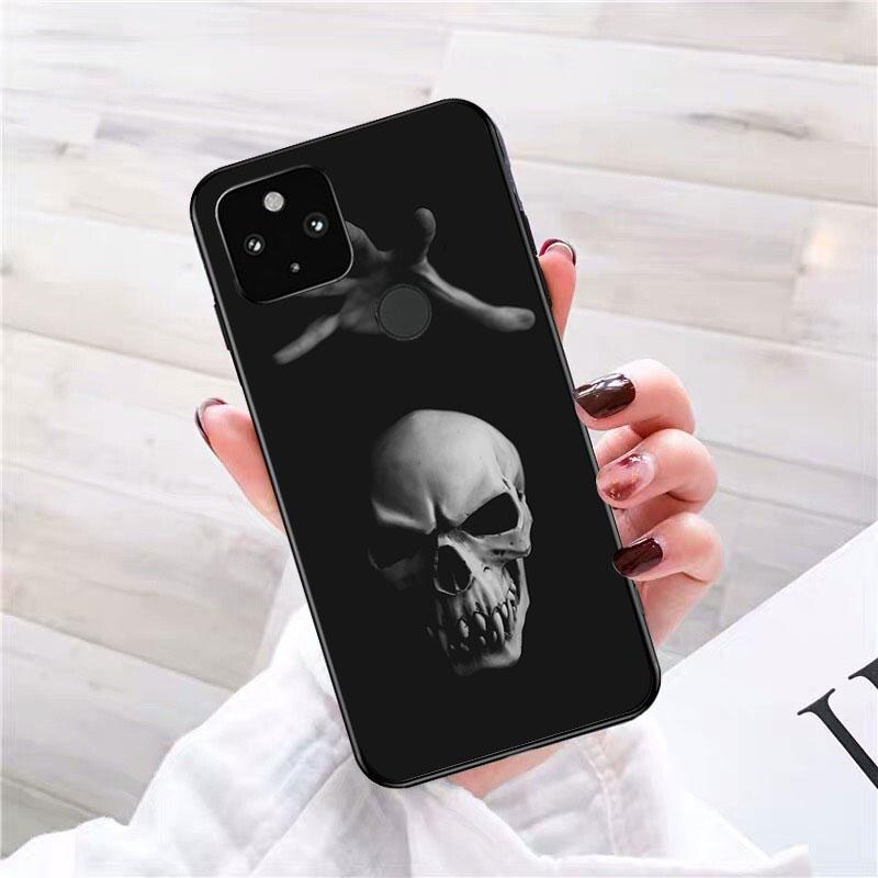 Чехол для телефона с костями черепа для Google Pixel 7 Pro 7 6A 6 Pro 5A 4A 3A Pixel 4 XL Pixel 5 6 4 3 XL 3A XL 2 XL