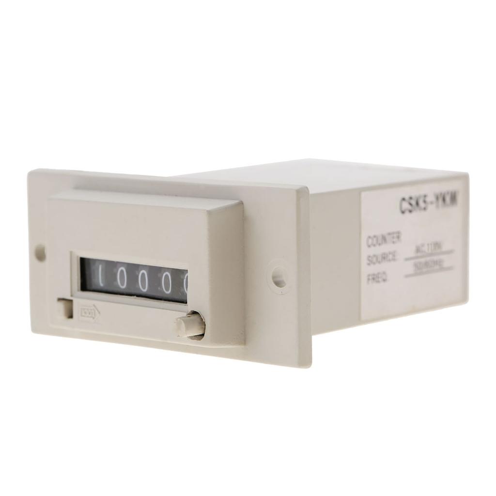 CSK5 YKW 5 Digit Electromagnetic Pulse Counter AC220V   AC110V   DC24V (#02)