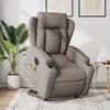 VidaXL Electric Massage Recliner Armchair Taupe Fabric 3204526