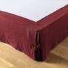 Box Spring Cover 90x190 Cm Cotton Gauze Wine Lees
