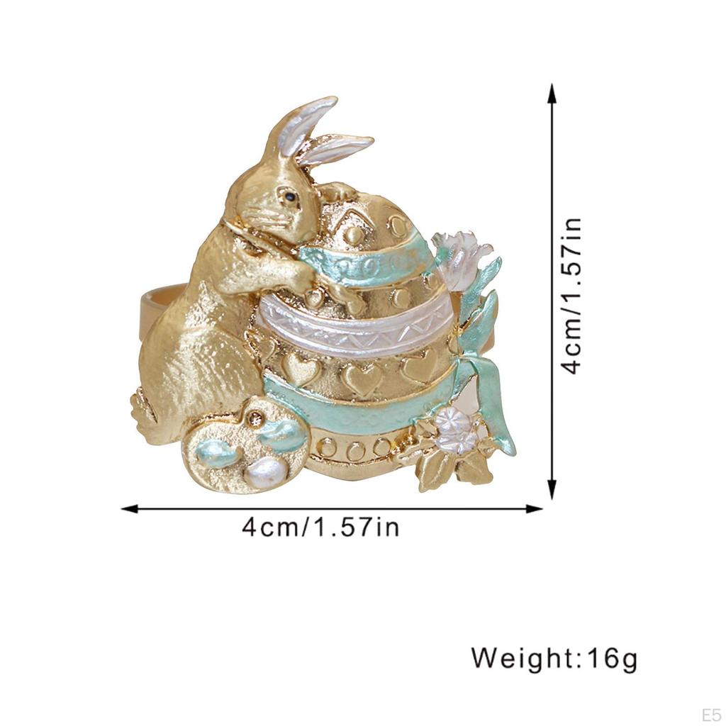 Пасхальный кролик держатели для салфеток кольца для обеденного стола изысканная пряжка для салфеток для MIT