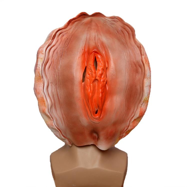 Prank Seashell Latex Mask