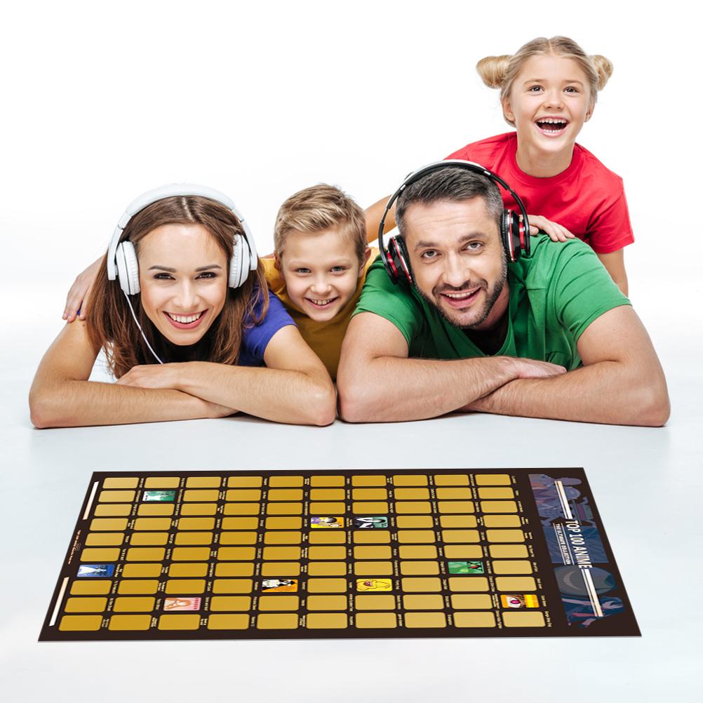 Украшение дома. Топ-100 аниме-плакатов. Список аниме. Премиальные и художественные значки. Отличный подарок для любителей аниме.