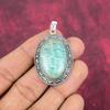 Амазонитовый кулон, 925 пробы серебряный кулон, ювелирные изделия ручной работы с драгоценными камнями, подарки для жены, абсолютно новый кулон