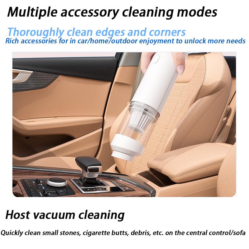 Беспроводной автомобильный пылесос с бесщеточной прямой трубкой и большой силой всасывания, универсальный для уборки дома и автомобиля