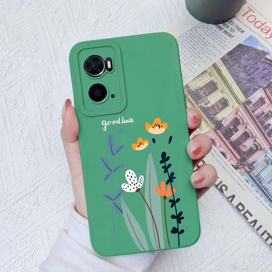 Phoone Case For OPPO A76 A73 A93 A74 A96 A78 A94 A8 A9X Cover Fashion Design Avocado Shockproof Screen Protector Matte Soft Silicone For OPPO Bumper