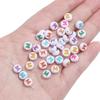 500G Acrylic Colorful A-Z English Letter Beads Flat Round Alphabet Beads For Jewelry Making DIY Couple Friendship Bracelet Necklace